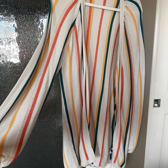 Society amuse rainbow striped cardigan - Picture 3 of 4